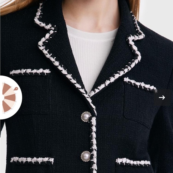 Tweed Knitted Short Jacket - Picture 6 of 6